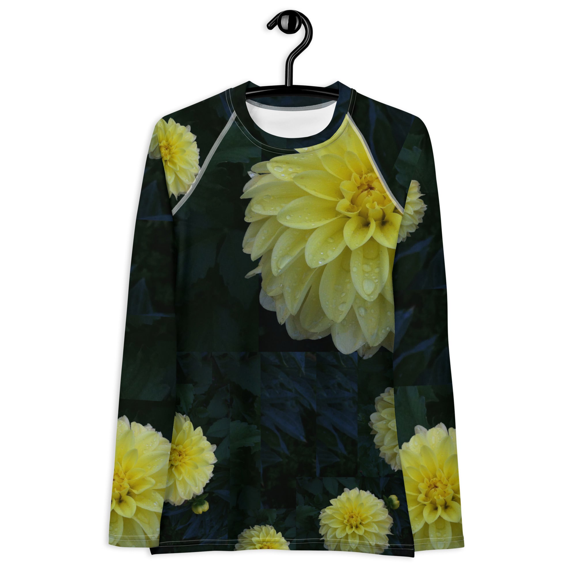 printed-activewear-top-rashguard-workout-top-women-lemon-dahlias-wickedyo13